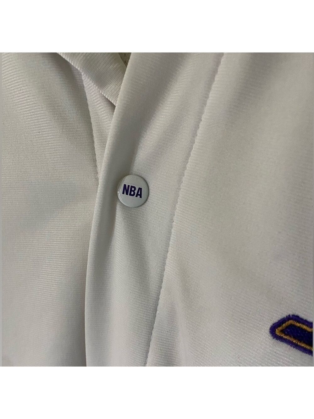 Lakers- 2X NBA vintage 90’s lined button up jersey/polo. Excellent preowned! - Picture 10 of 13